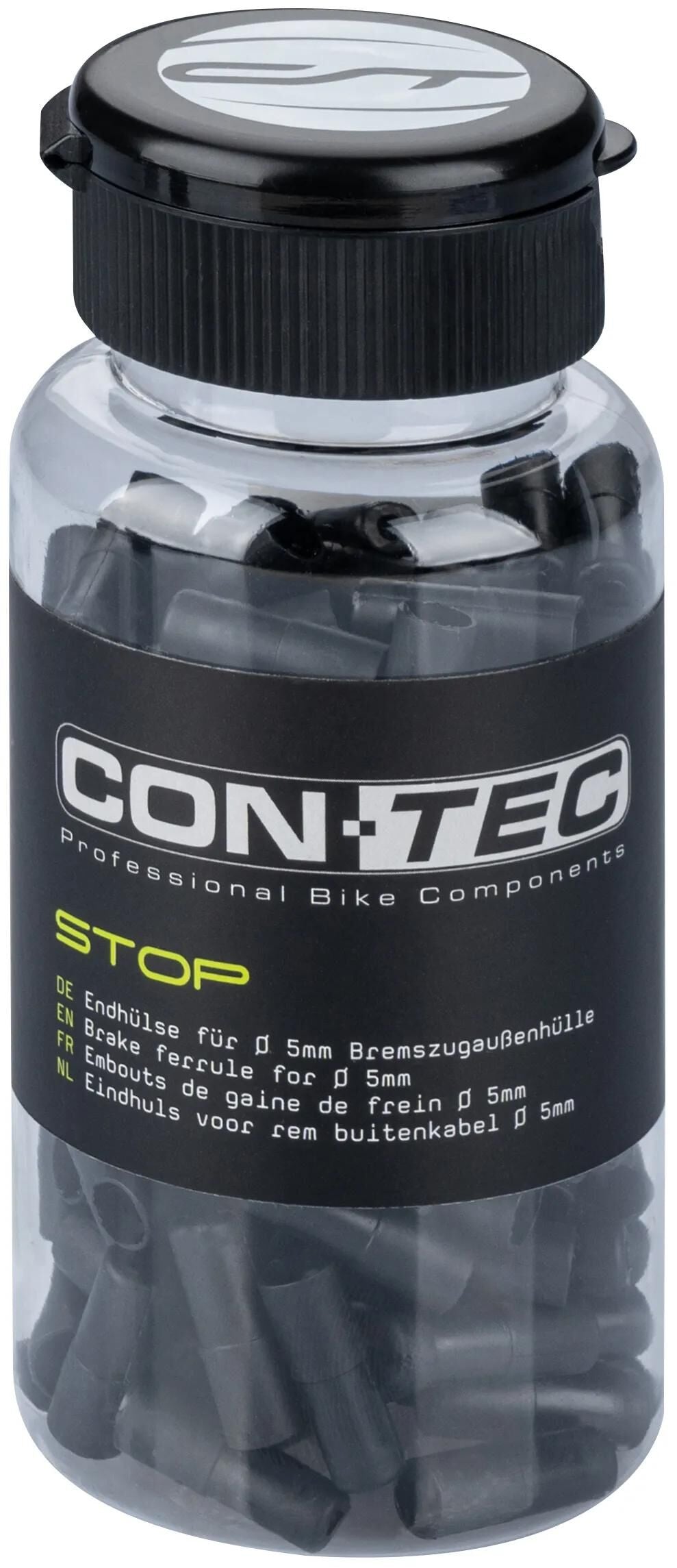 CONTEC anschlaghülse stop ct cable cover stop pushfit box 150 pcs black