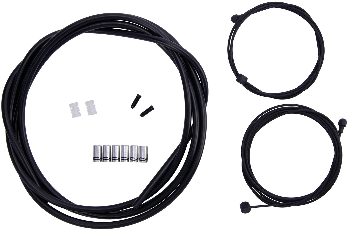 CONTEC bremszug-set stop++ ct brake cable set stop++ steel fr+rear compl black