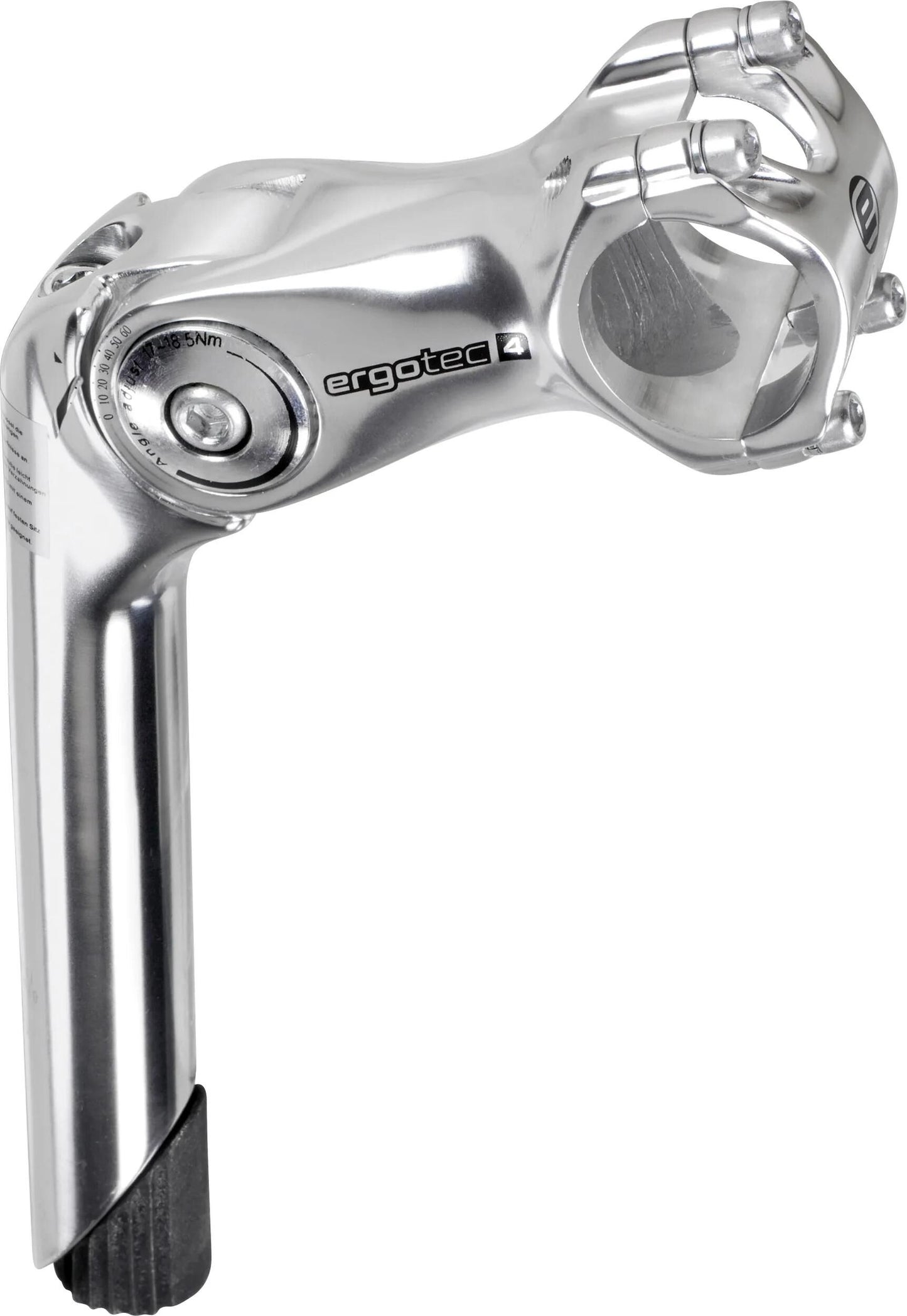 Ergotec vorbau octopus 2 stem octopus 2 tube 110mm level 4 sil.