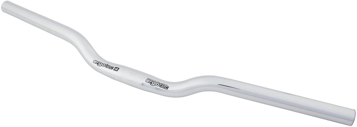 Ergotec Stuur riser bar 30 25,4 - zilver