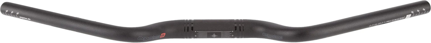 Ergotec stuur m-bar 31,8 700mm rise 39mm sl6 mat zwart