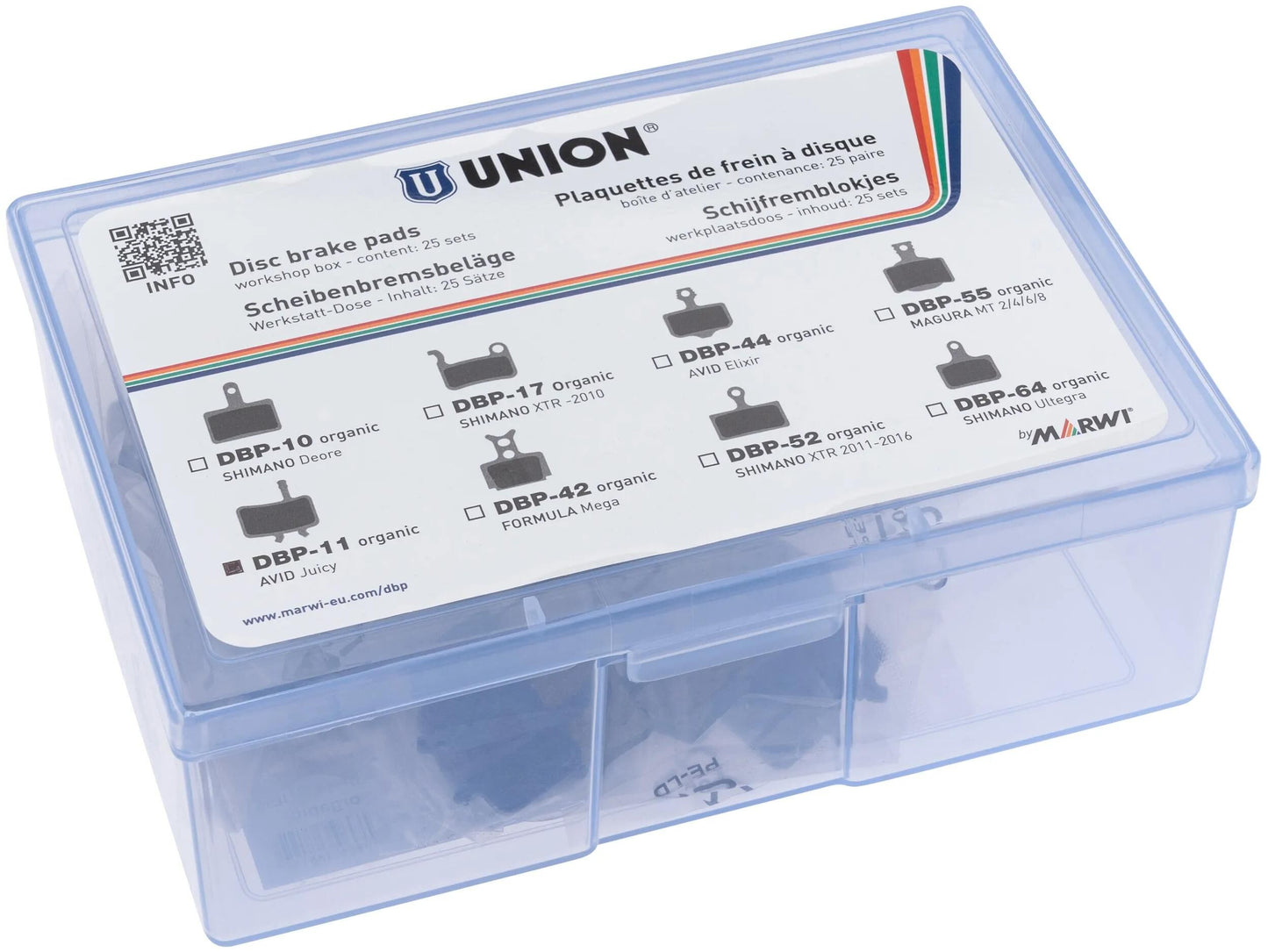 UNION schijfremblokset dbp-26e e-bike organisch kevlar (25pr)