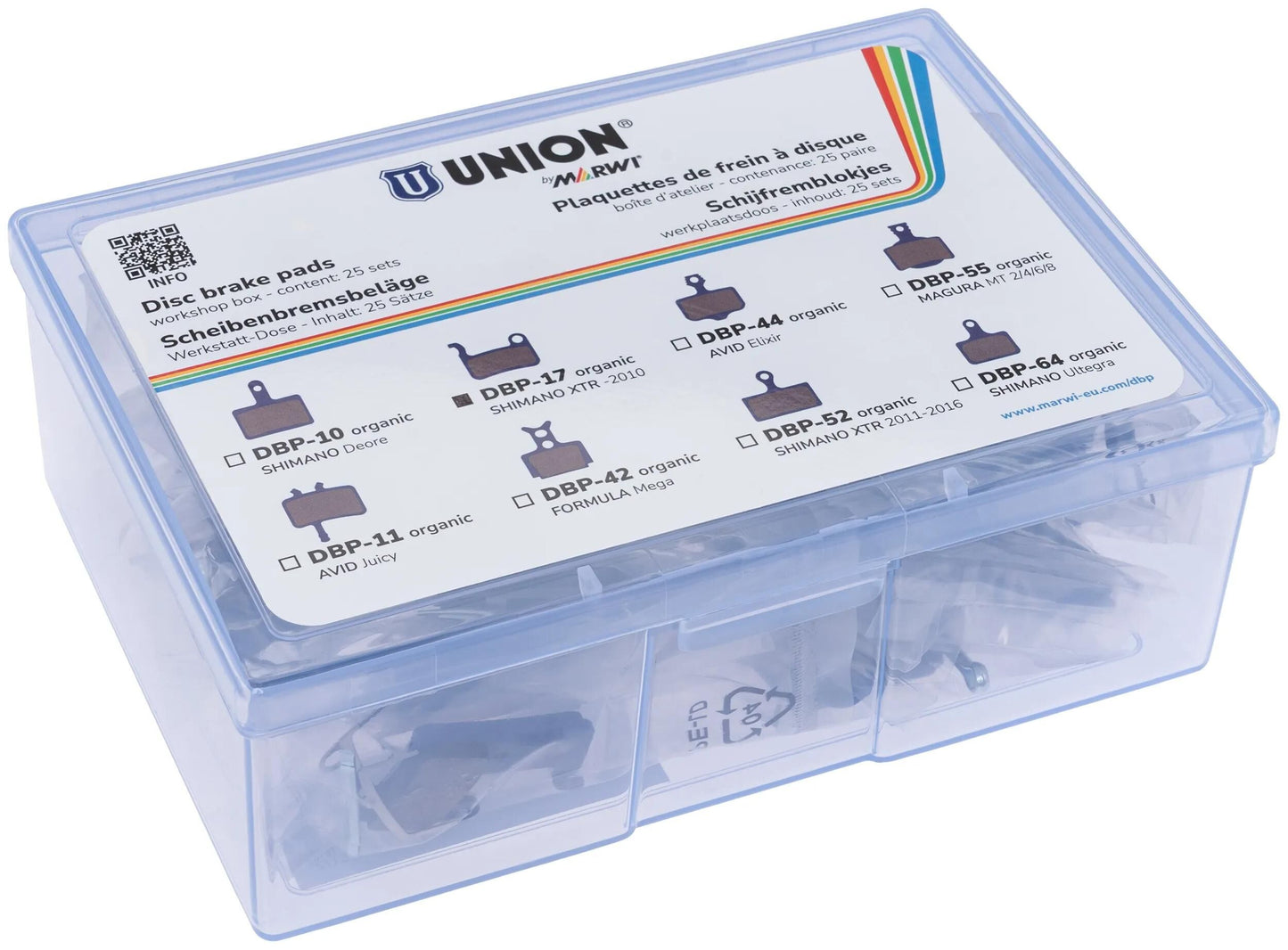UNION schijfremblokset dbp-43e e-bike organisch kevlar (25pr)