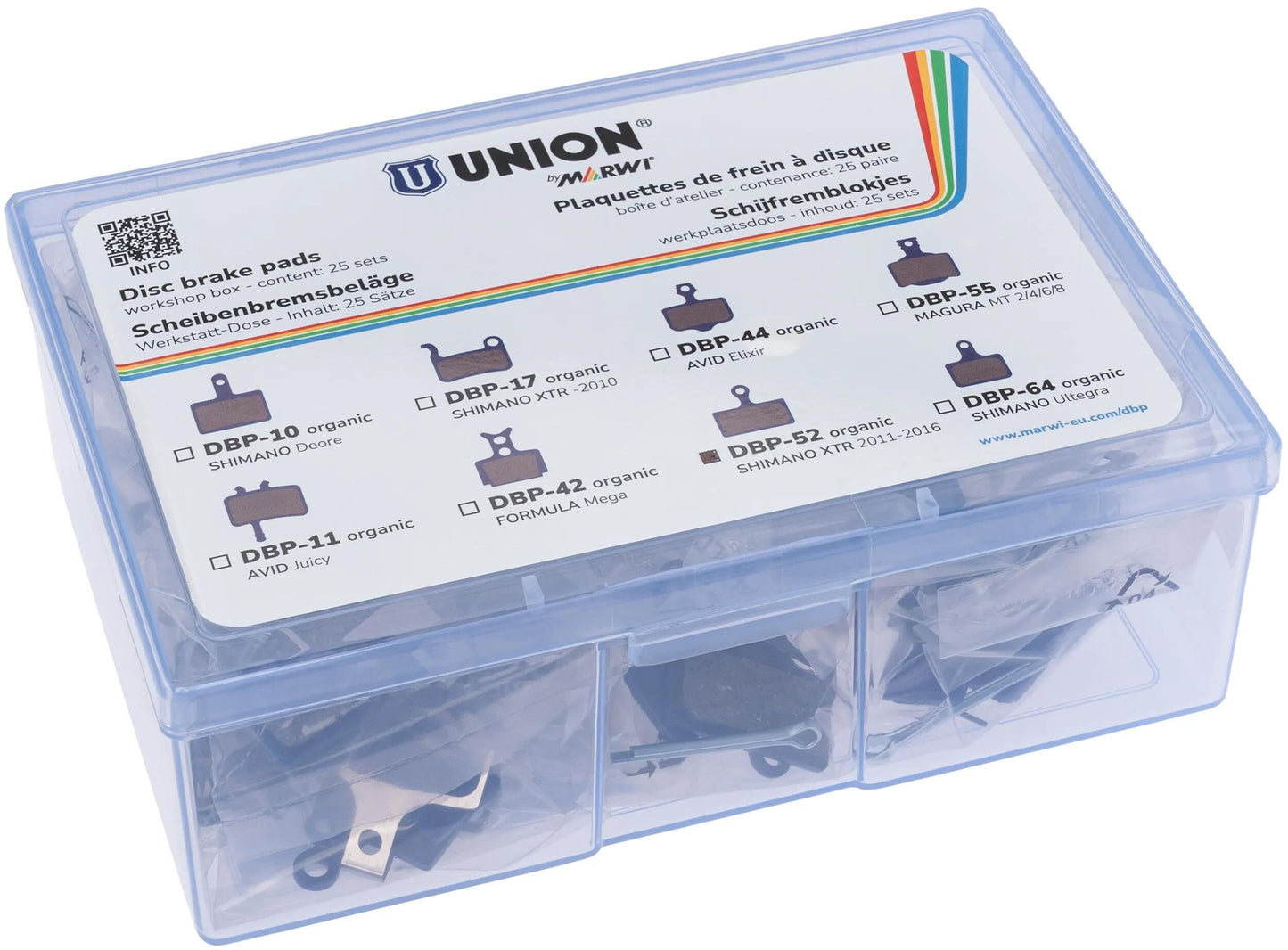 UNION schijfremblokset dbp-55e e-bike organisch kevlar (25pr)