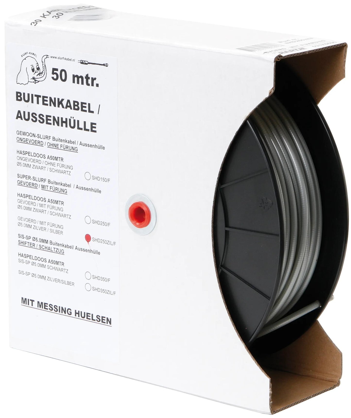 SLURF bremszugaußenhülle br.cab.outer casing sh250zil 50m sil.tef.coa.