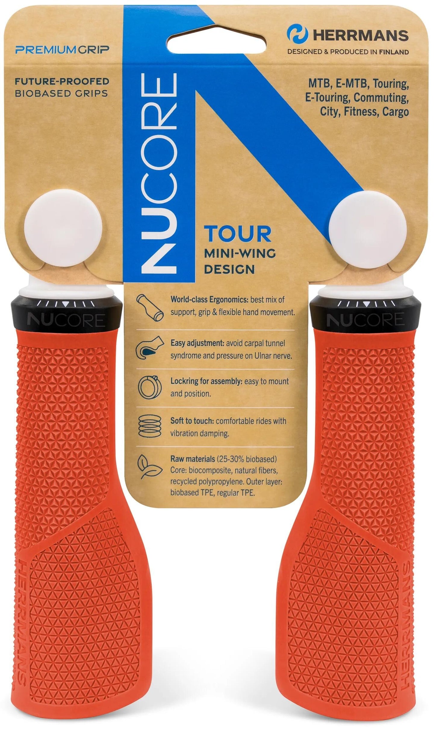HERRMANS griff nucore tour grip herramns nucore tour 130mm peak lava