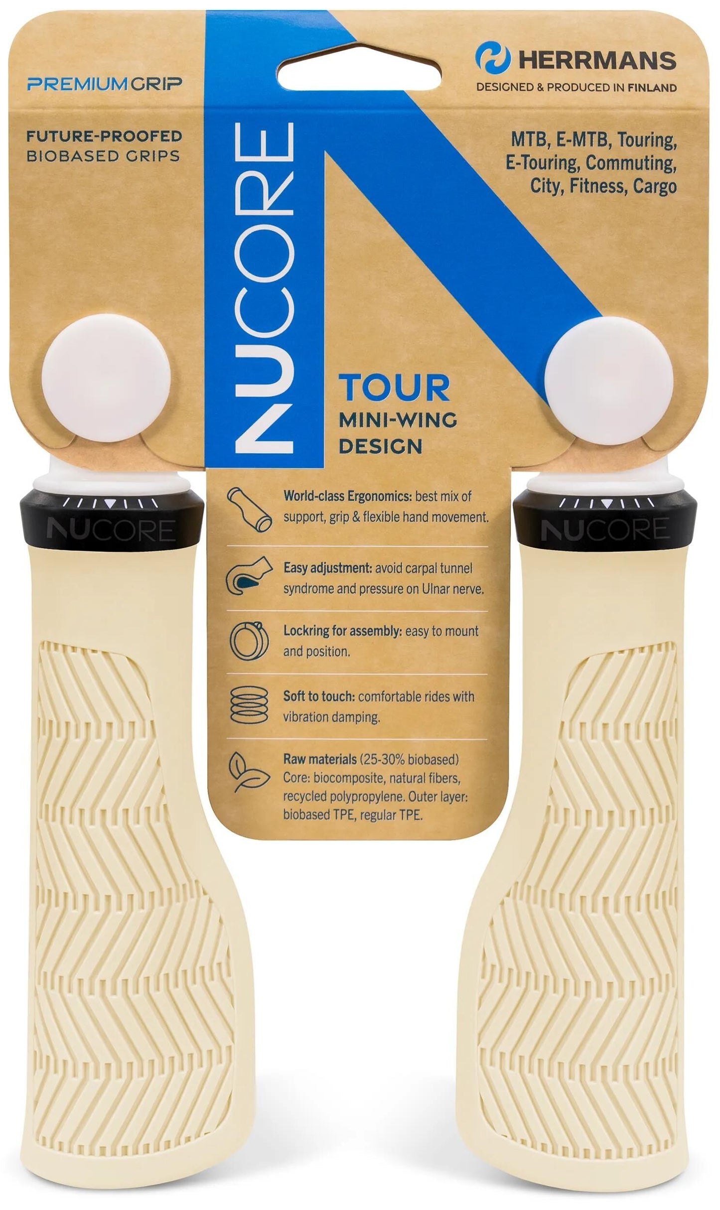 HERRMANS griff nucore tour grip herramns nucore tour 130mm wave daisy