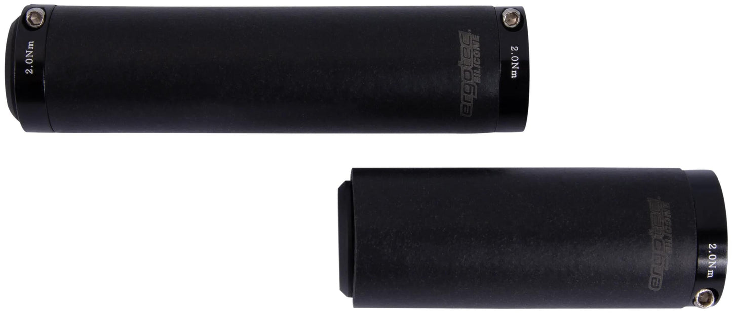 Ergotec handvatset bilbao 130 90mm siliconen zwart