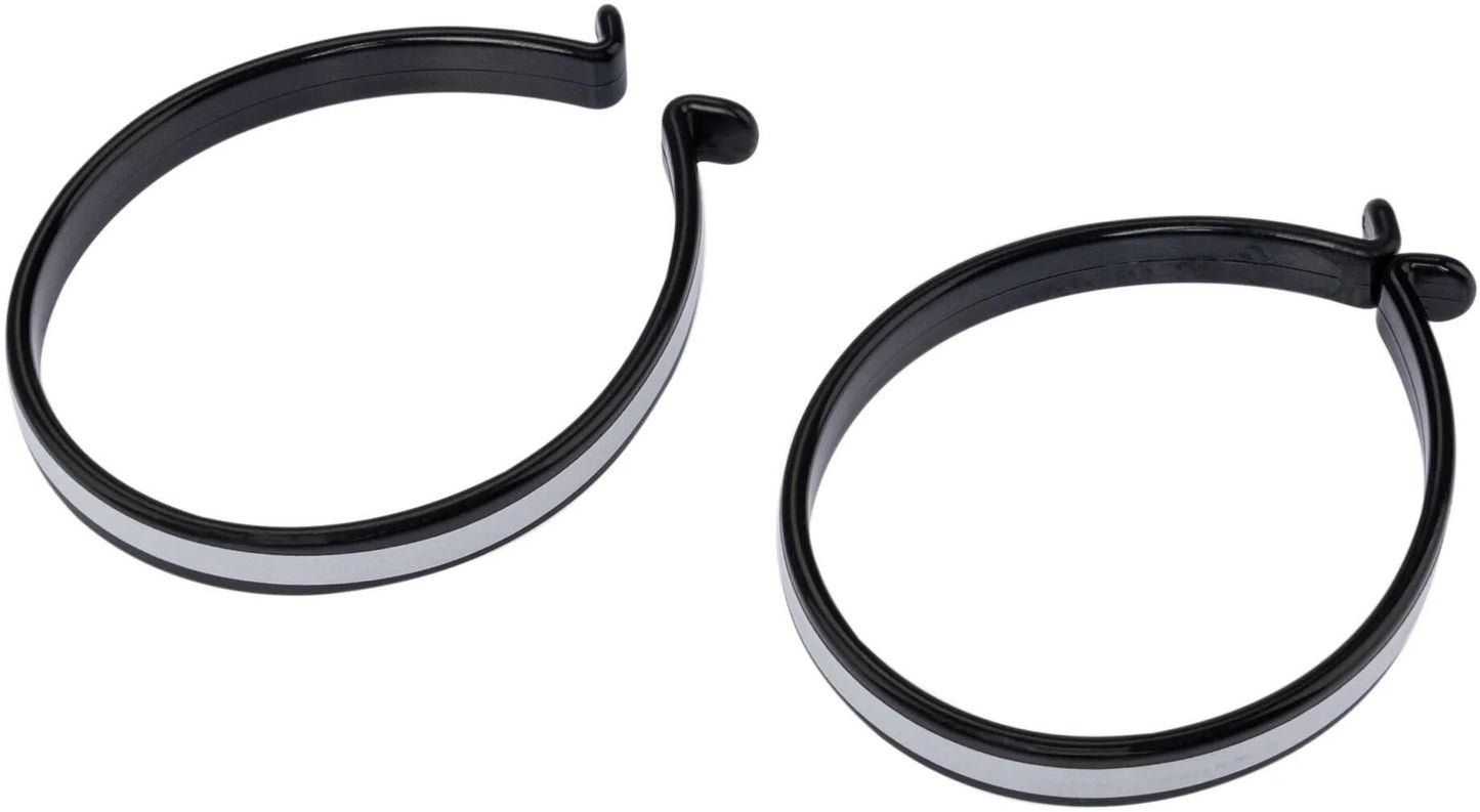 CONTEC hosenspange tweezers ct trouser clip pair w. reflective stripes, black