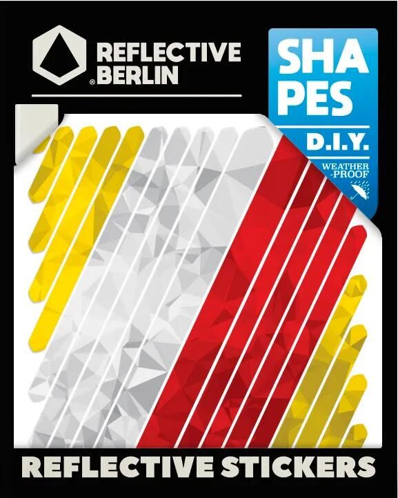 REFLECTIVE BERLIN reflexaufkleber shapes refl.sticker refl.berlin universal safety
