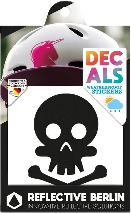 REFLECTIVE BERLIN reflexaufkleber decals refl.strip refl.berlin declas skull black