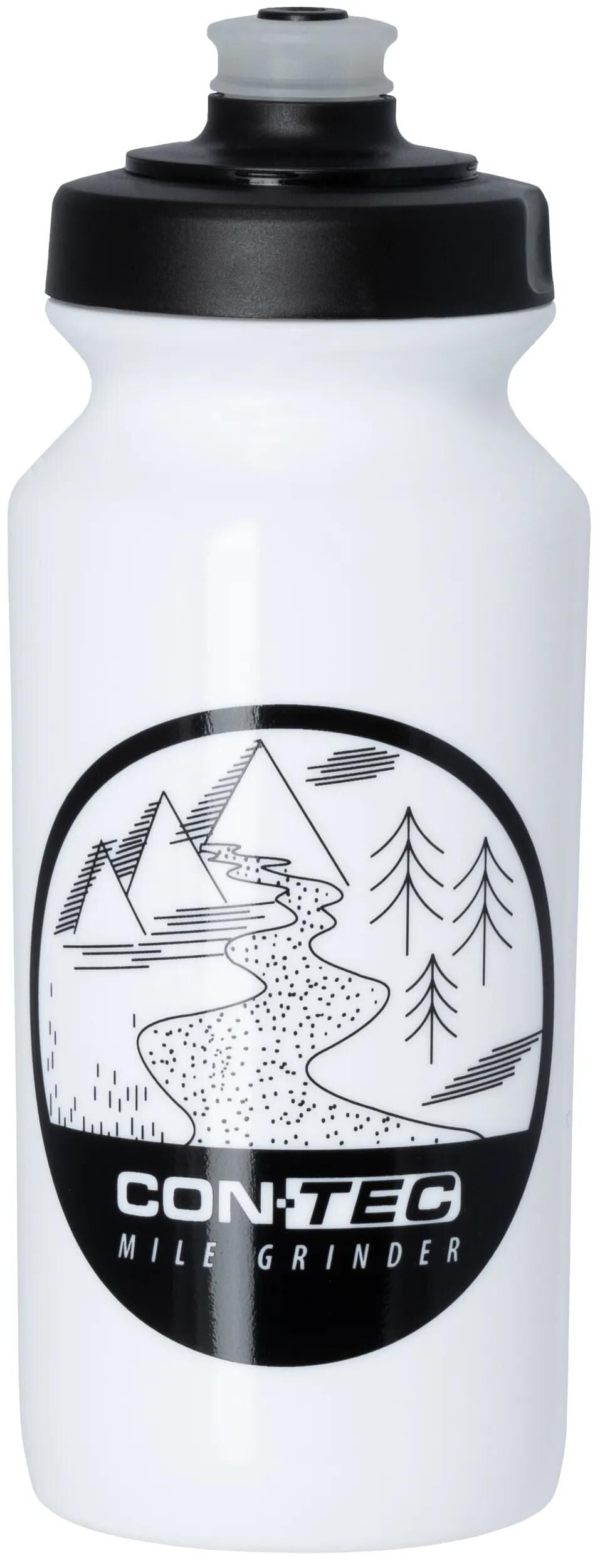CONTEC trinkflasche rivers evo mile grinder ct bottle rivers eco mile grinder 500ml white black