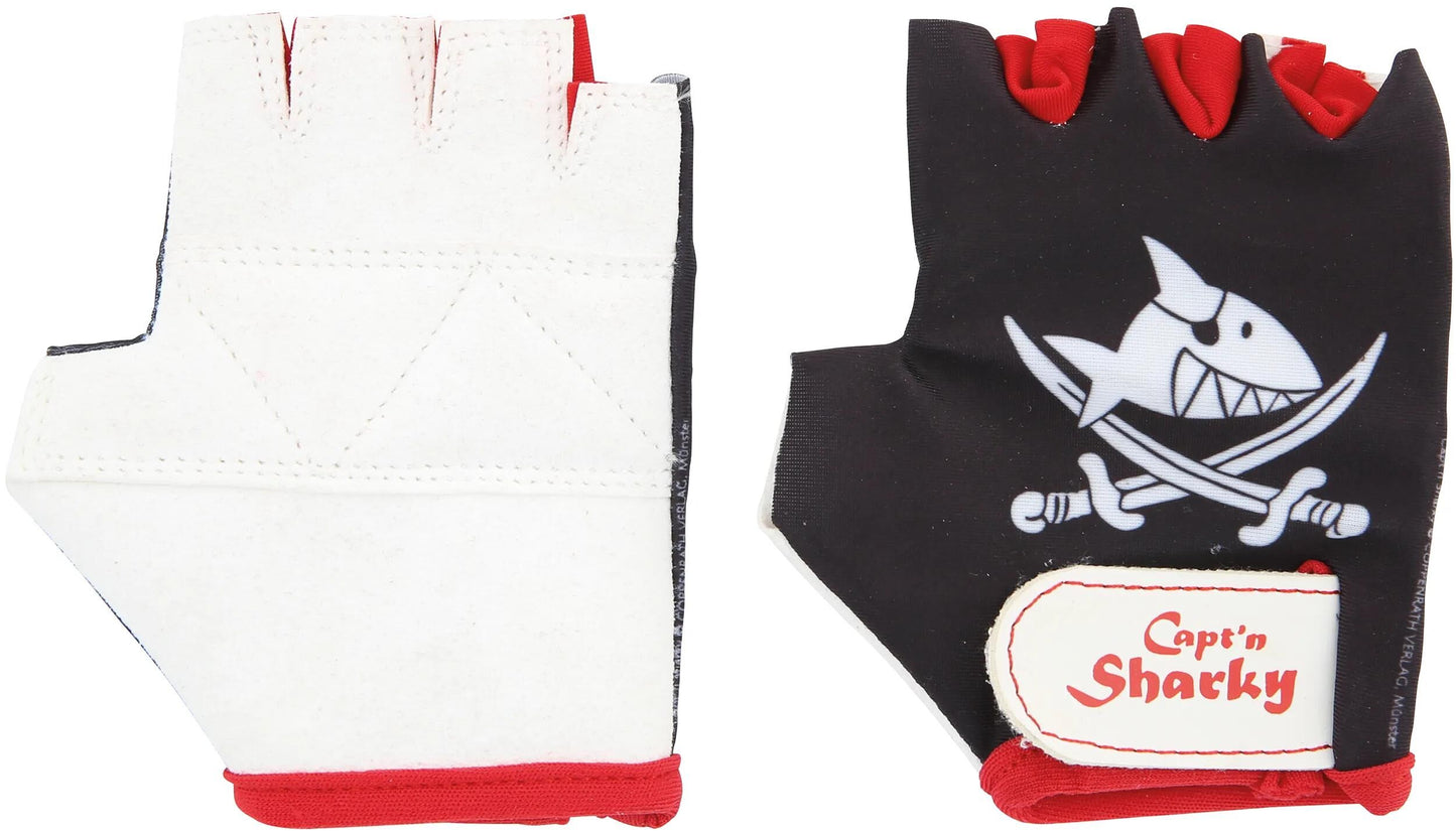 BIKE FASHION kinderhandschuh capt'n sharky kids gloves sharky size 3 b w r