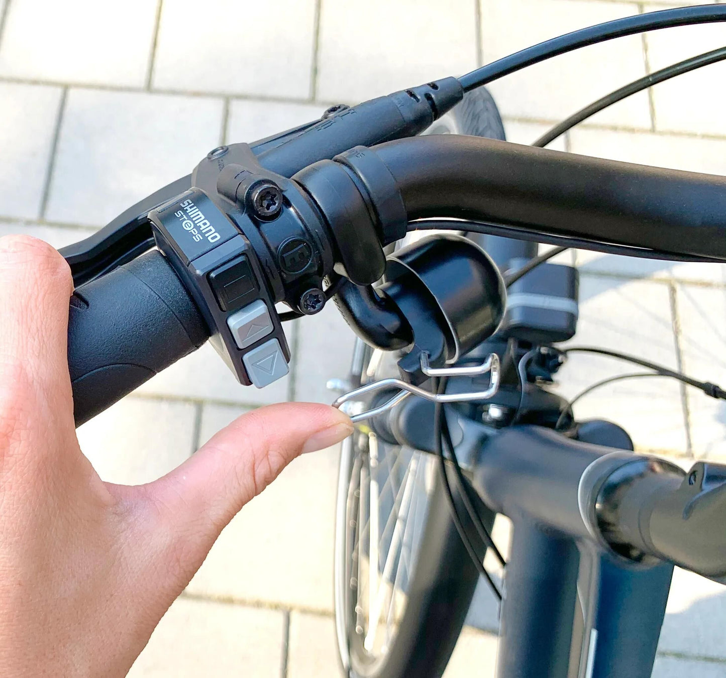 WIDEK klingel e-bike bell e-bike black silver