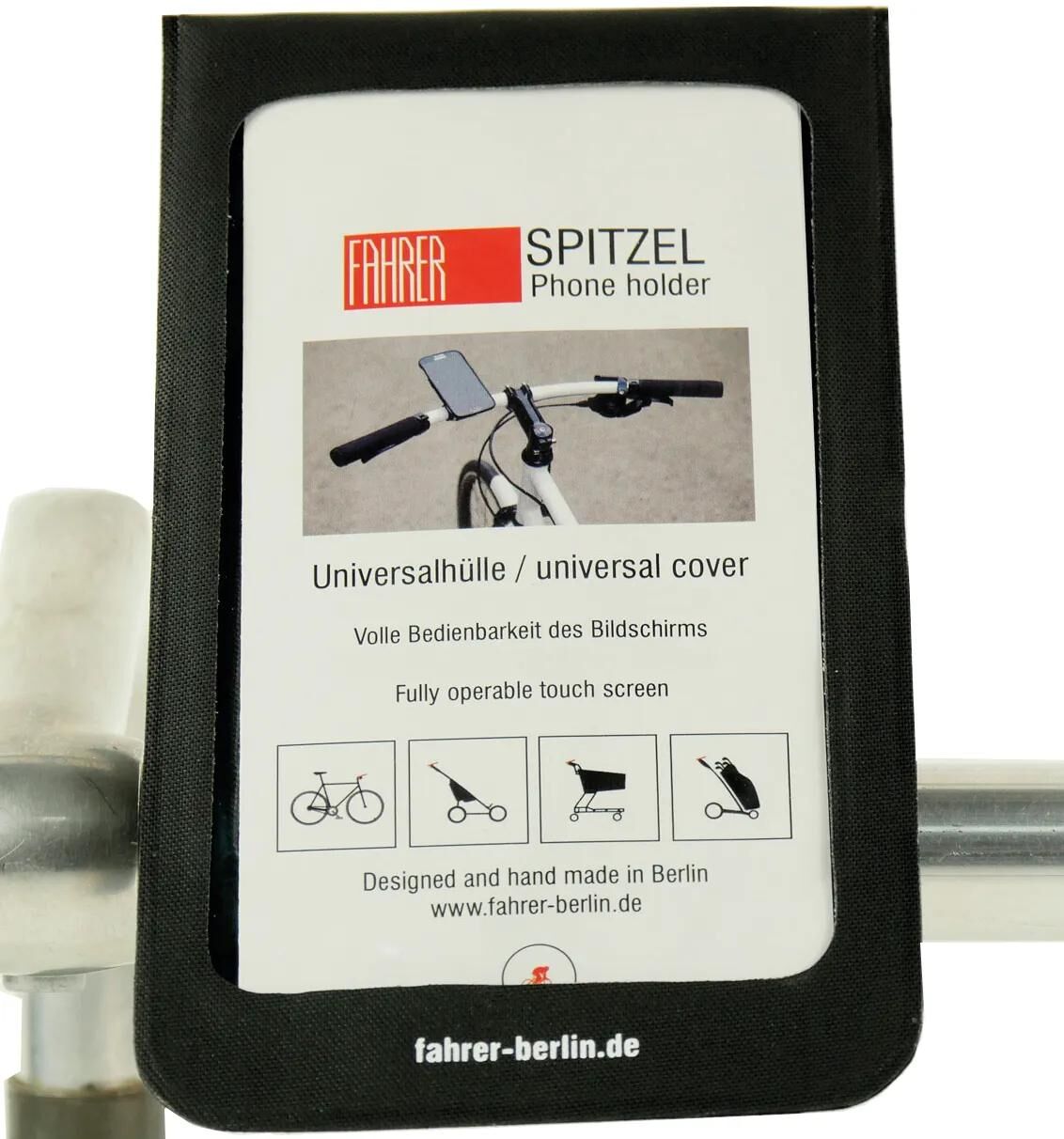 FAHRER smartphonehalter spitzel smartphone bracket spitzel black