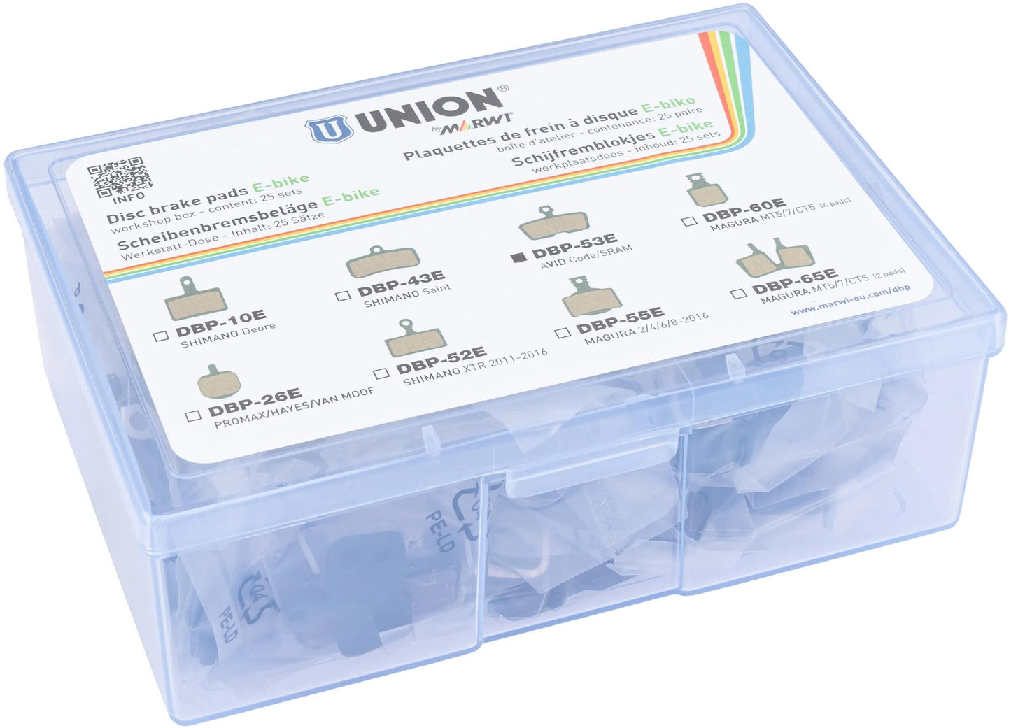 UNION schijfremblokset dbp-53e organisch kevlar (25pr)