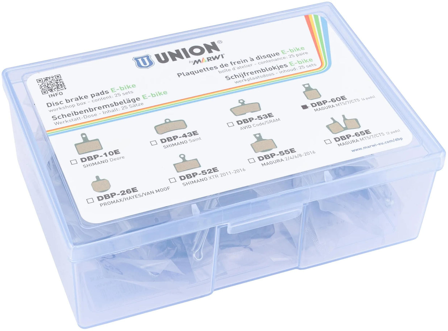 UNION schijfremblokset dbp-60e organisch kevlar (25pr)