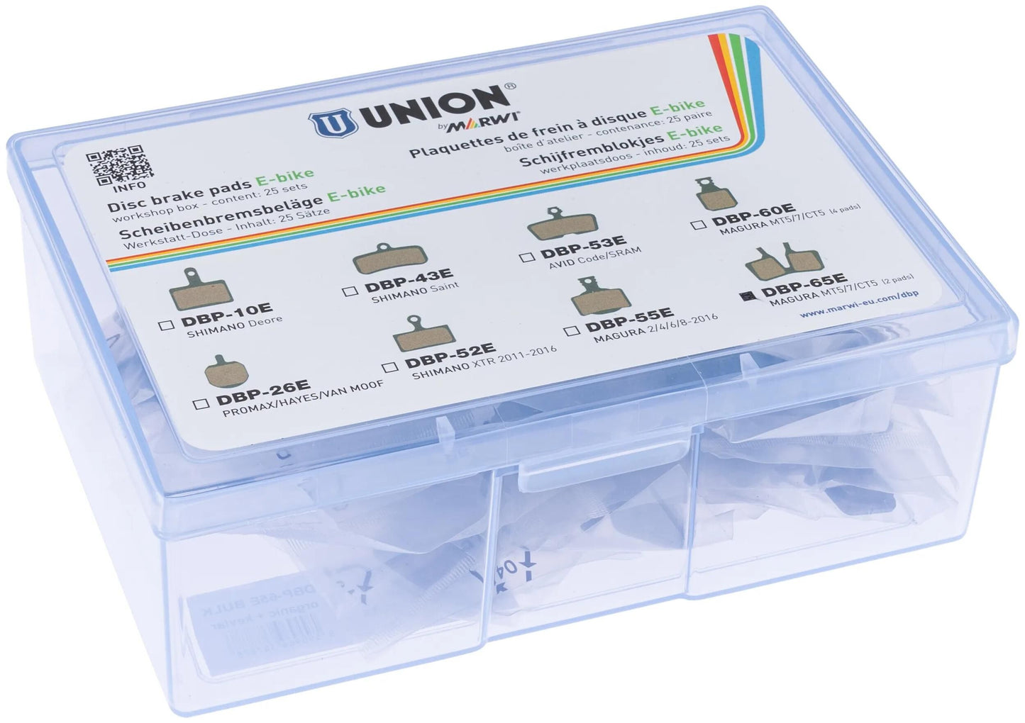 UNION schijfremblokset dbp-65e organisch kevlar (25pr)