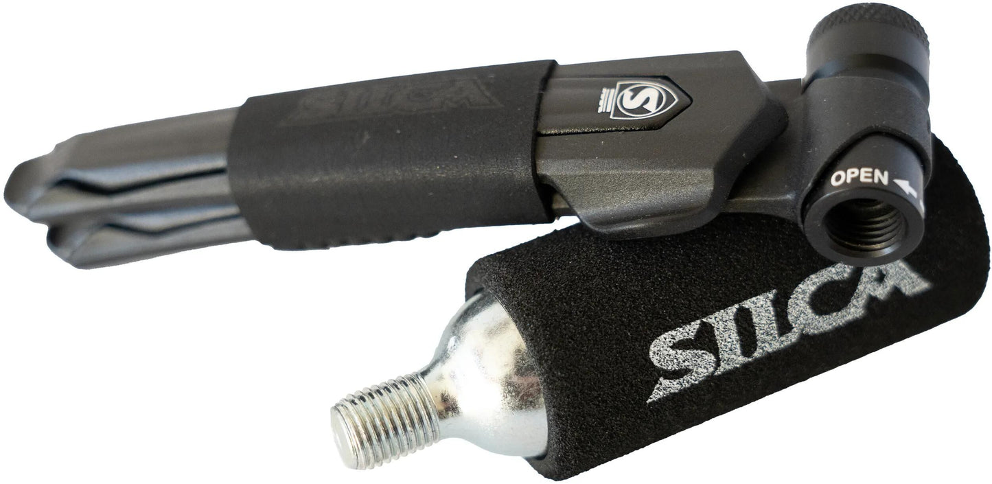 SILCA reifenheber eolo levers premio co2 cartr.pump eolo levers premio black