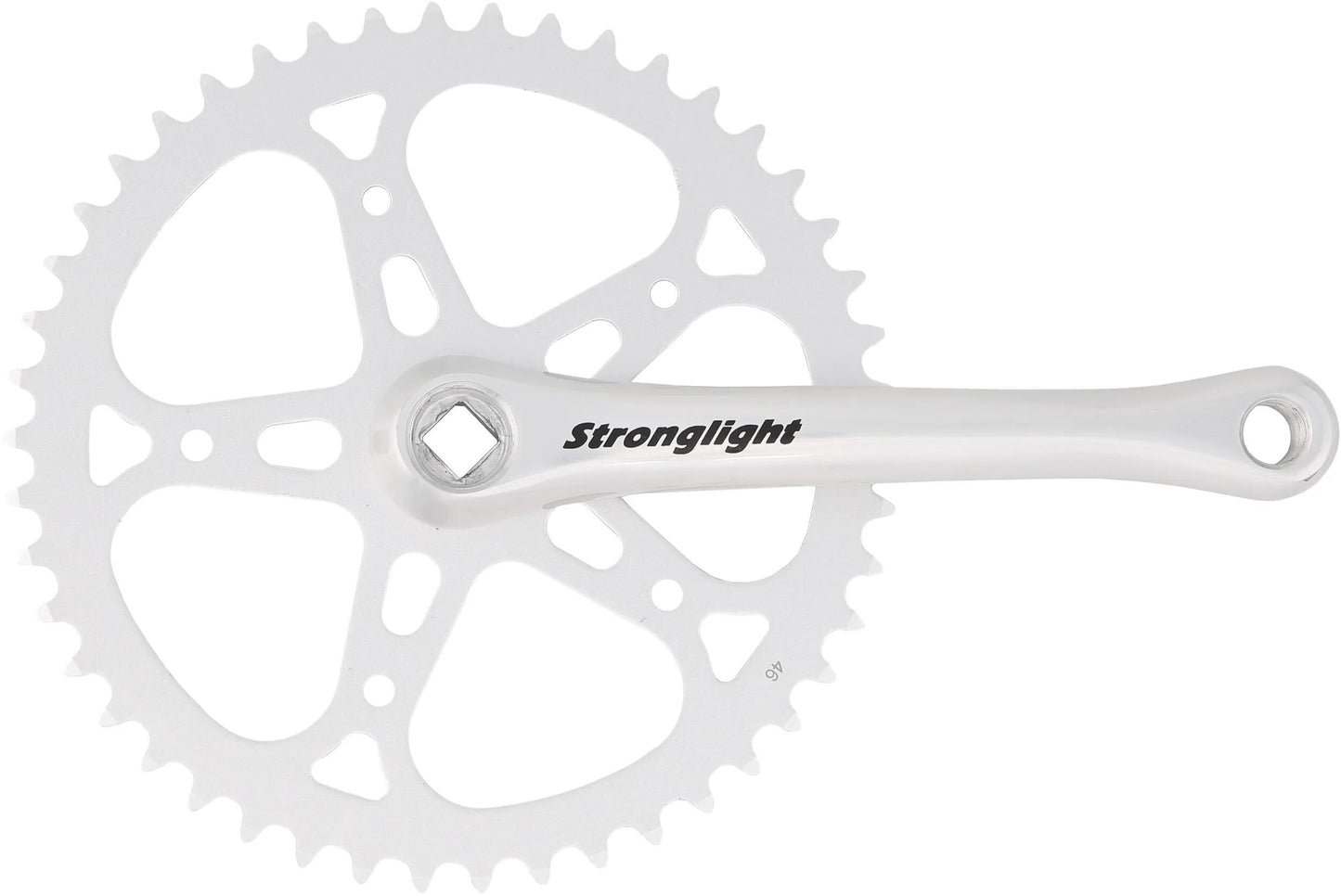STRONGLIGHT kettenradgarnitur crankset 46t 1-speed 170mm sil.