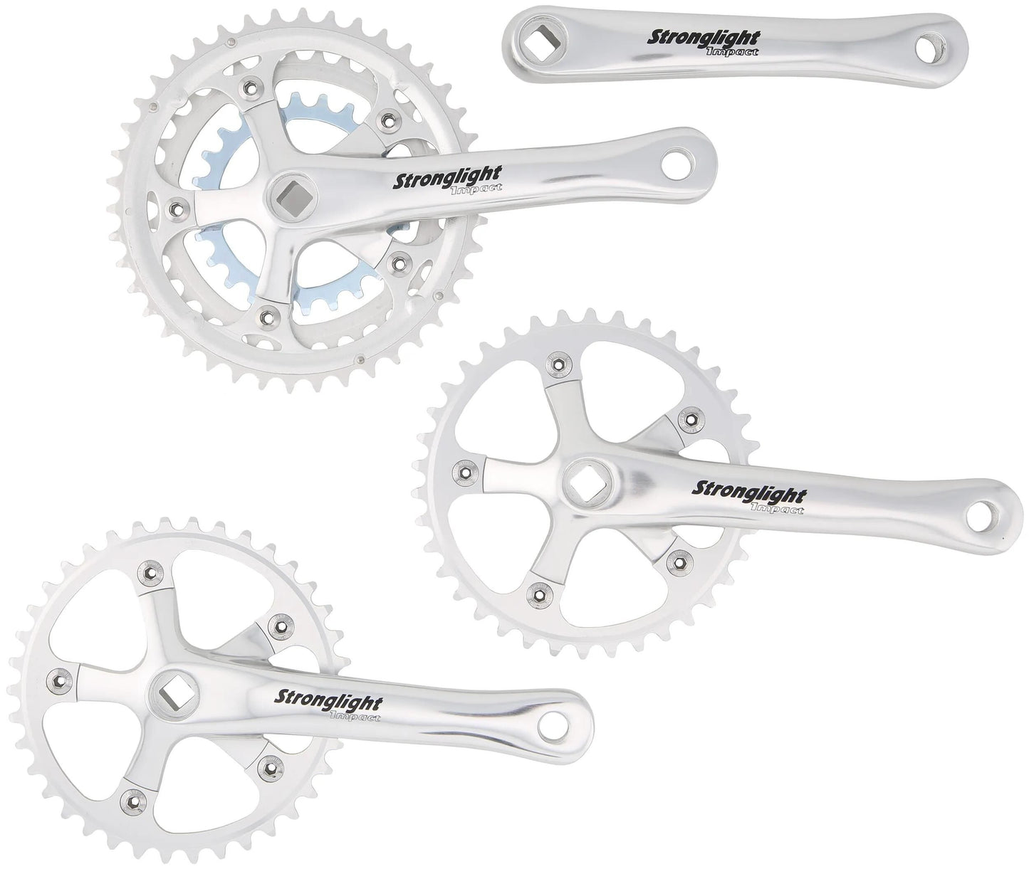 STRONGLIGHT kettenradgarnitur tandem impact crankset strongl.tandem impact alu,170mm