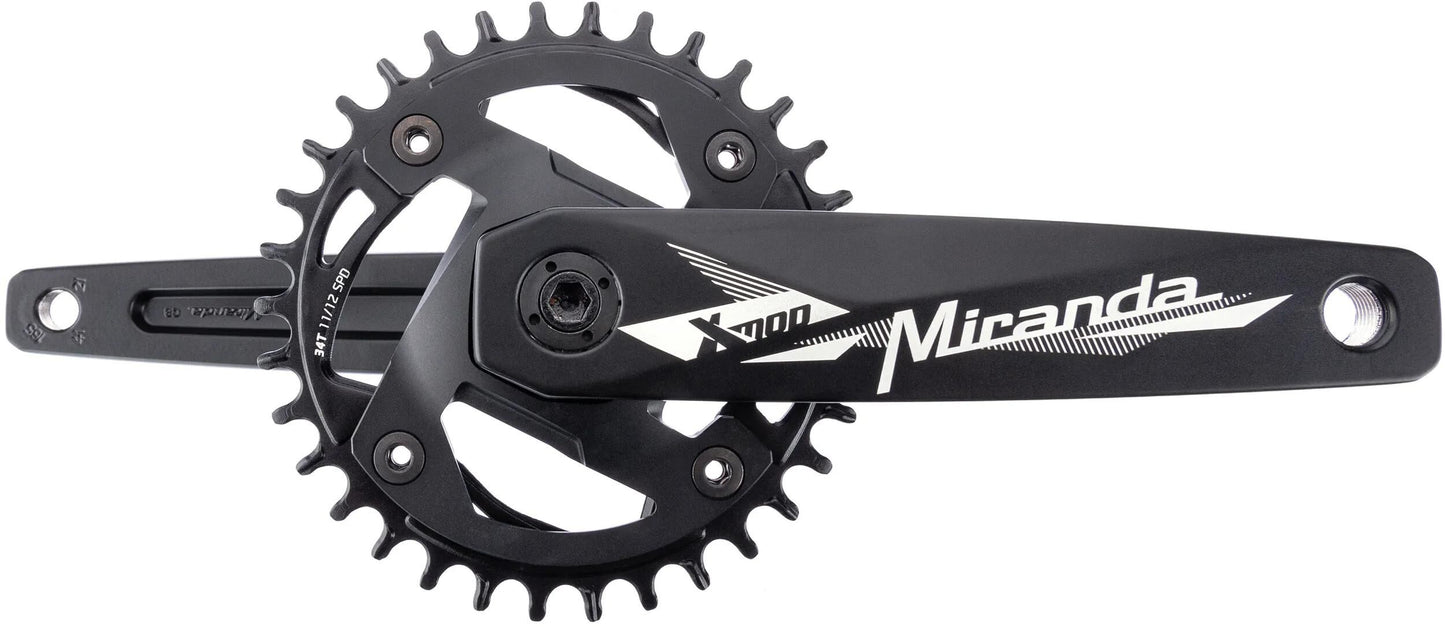 MIRANDA kettenradgarnitur modular mrtb chainflow 3d crankset mod.mrtb chainflow 3d 34t