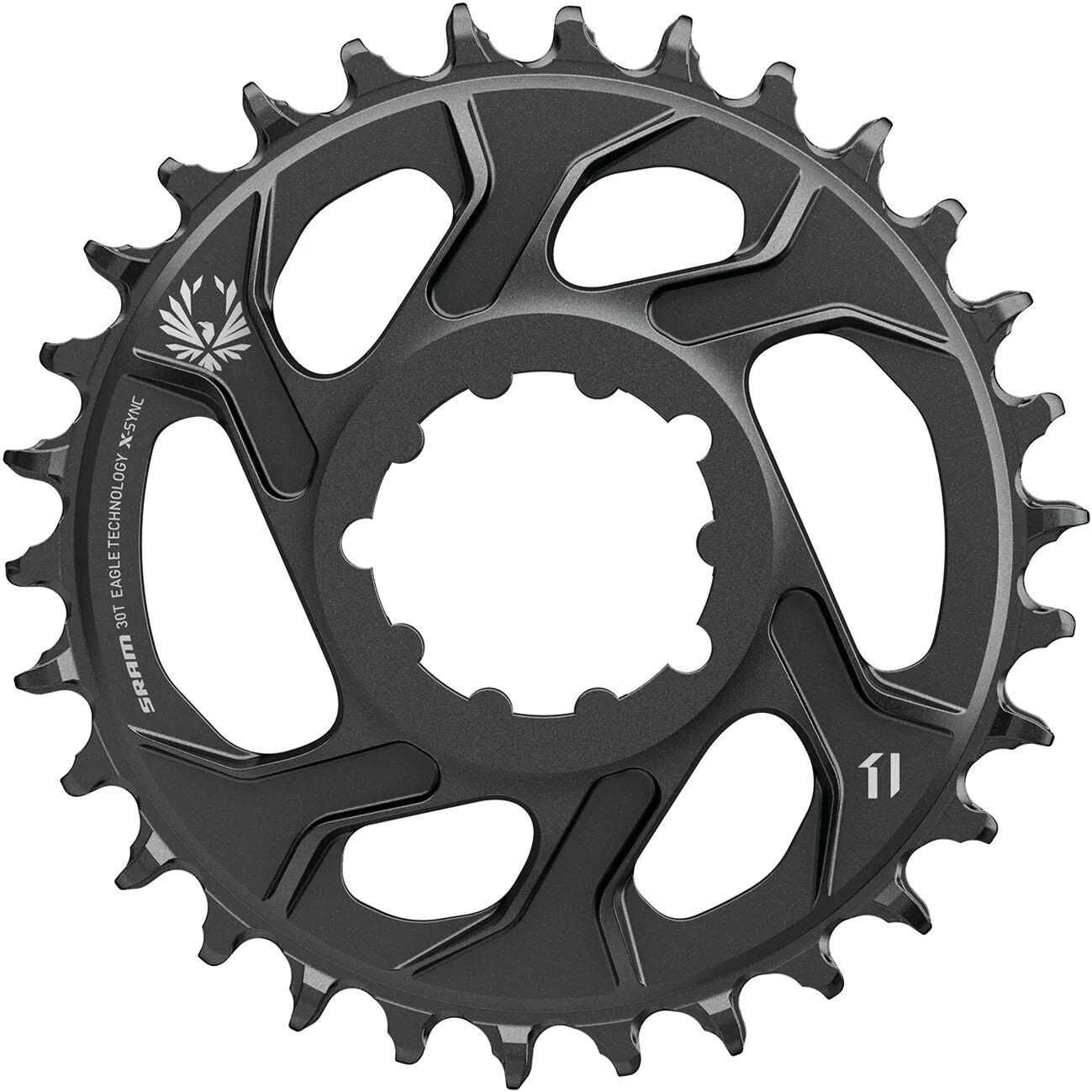 SRAM kettenblatt x-sync 2 chain ring x-sync 2 dir.mount alu 30t black