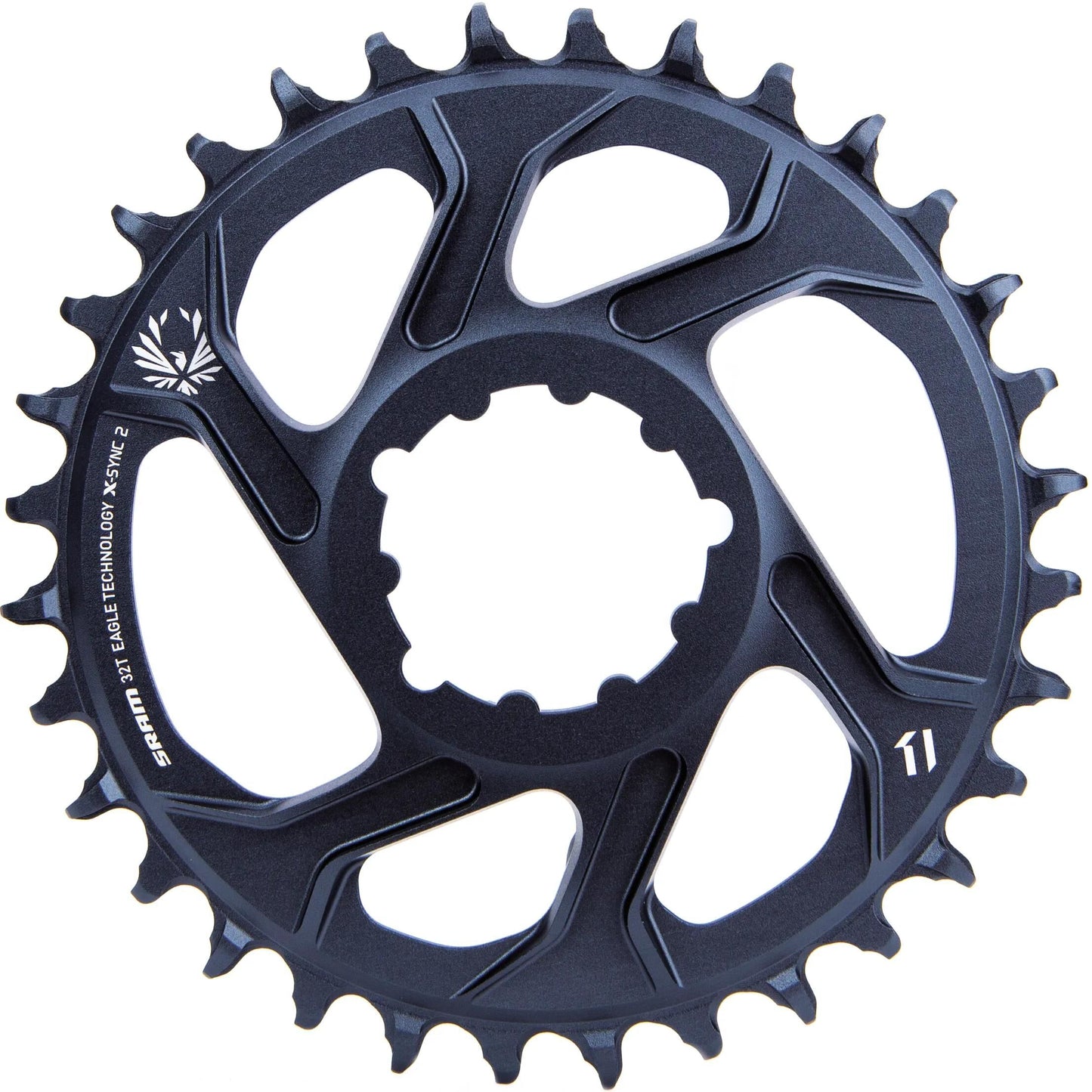 SRAM kettenblatt x-sync2 sl chain ring x-sync2 sl 32t. alu lunar grey