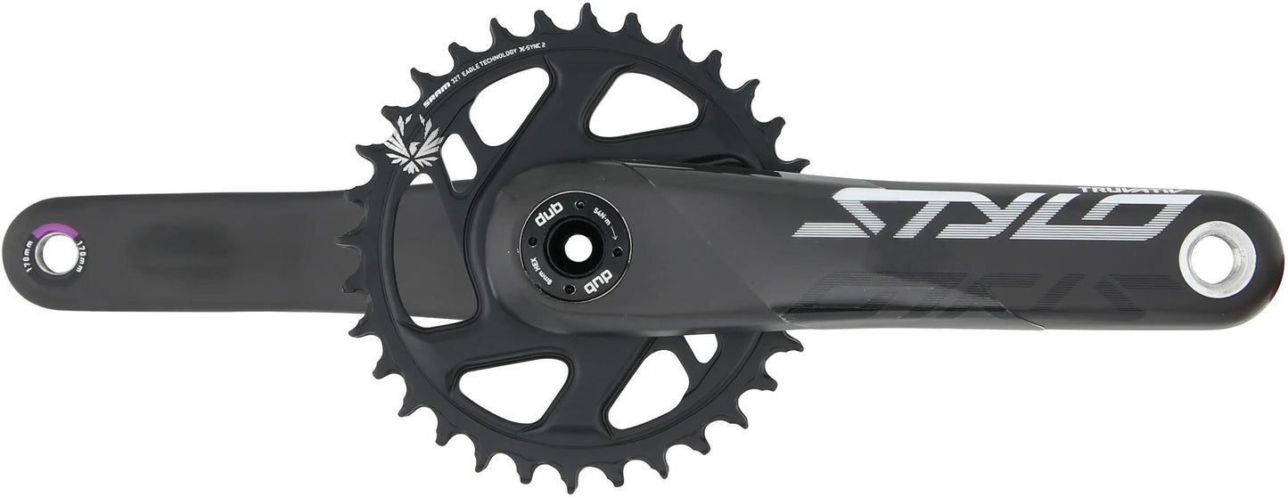TRUVATIV kettenradgarnitur stylo carbon eagle crankset stylo carb.eagle 32t.dub boost