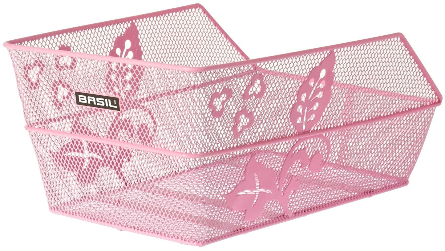 Basil Cento S FM - fietsmand - achterop - klein - inclusief bevestigingsmateriaal - roze