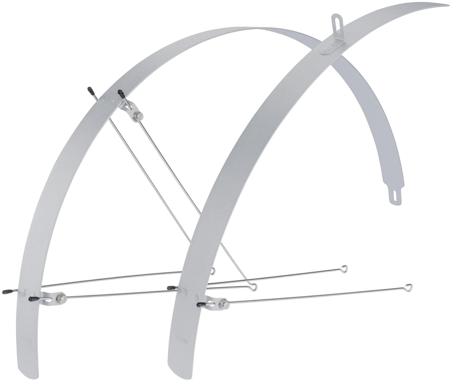 CONTEC schutzblech-set flat fender ct fender set flat fender 28 32mm alu silver