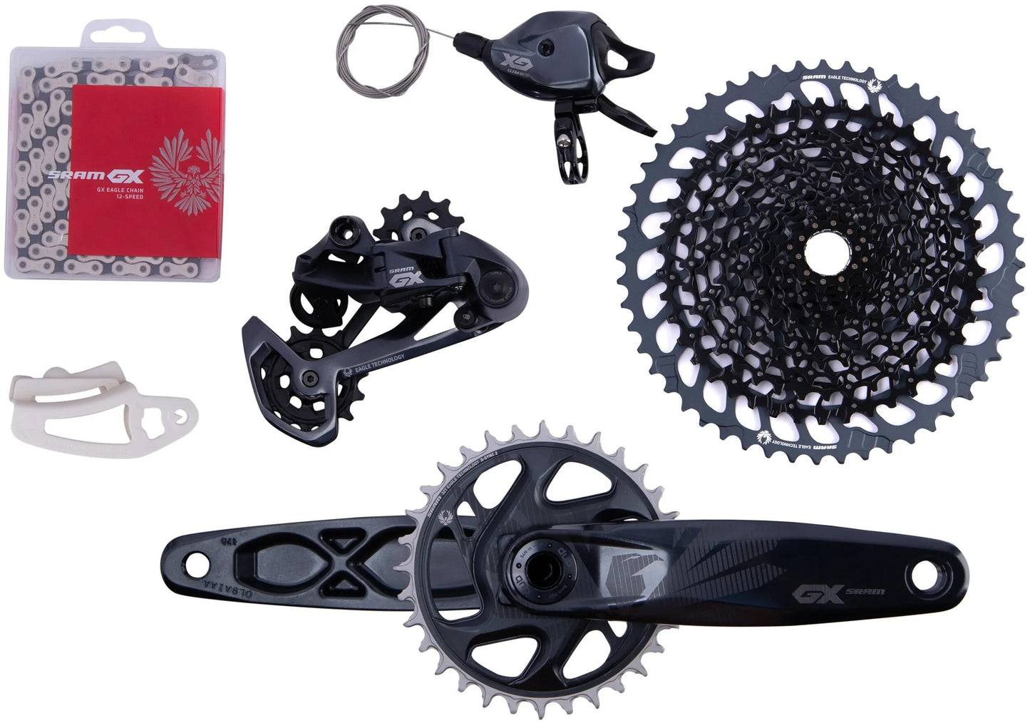 SRAM schaltgruppen-set gx eagle shift.gr.set gx eagle 170mm