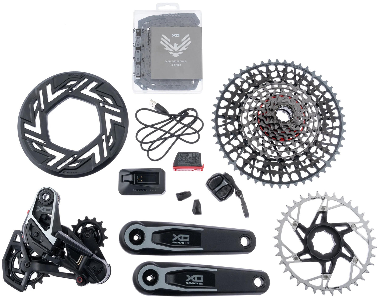 SRAM schaltgruppen-set x0 eagle axs transmission e-bike set x0 eagle brose axs tm 160mm 36z isis
