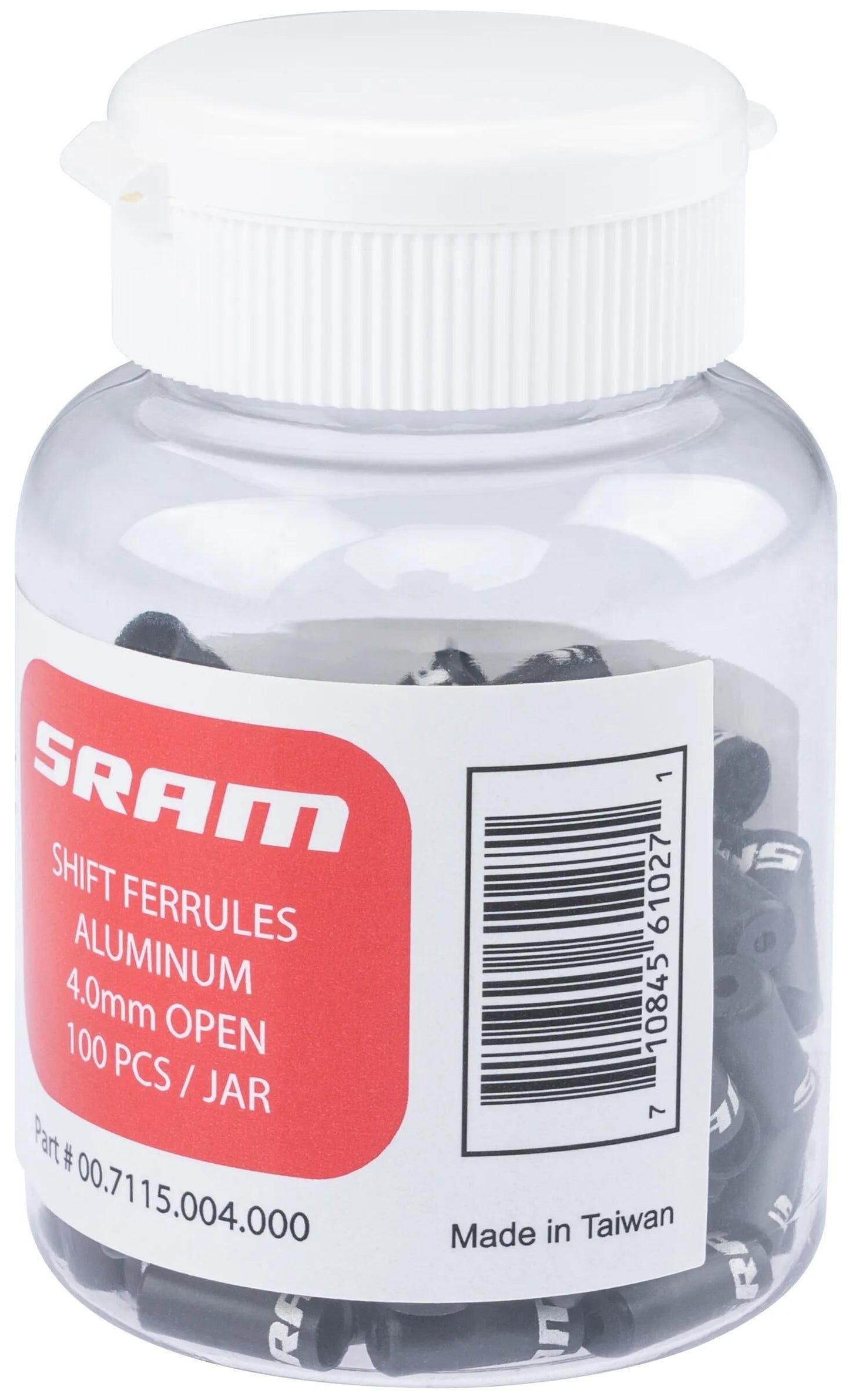SRAM anschlaghülse cab.cover 4mm alu 100pcs b