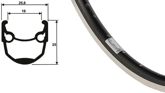 RYDE felge andra 10 rims andra 10 19-622 32l sw