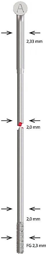Alpina speiche spoke sst butted 2,34x288 mm