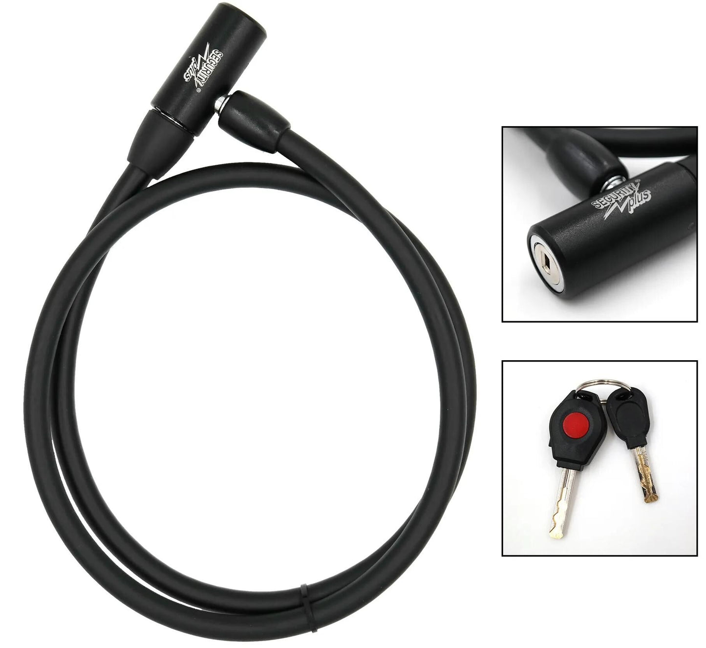 SECURITY Plus kabelschloss k88 cable lock sec.plus k888 120cm black