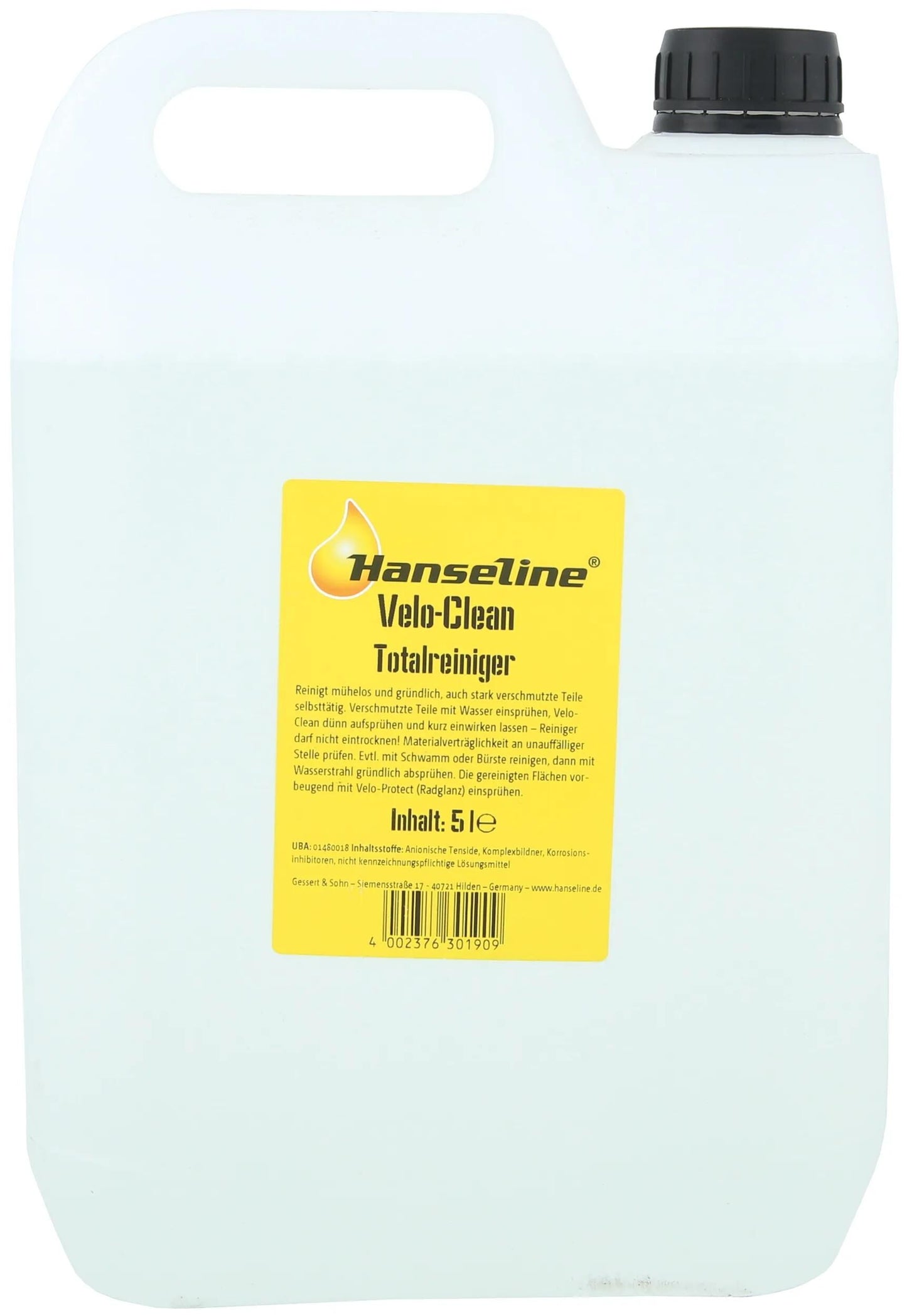 Hanseline fahrradreiniger velo clean bike cleaner velo clean 5l