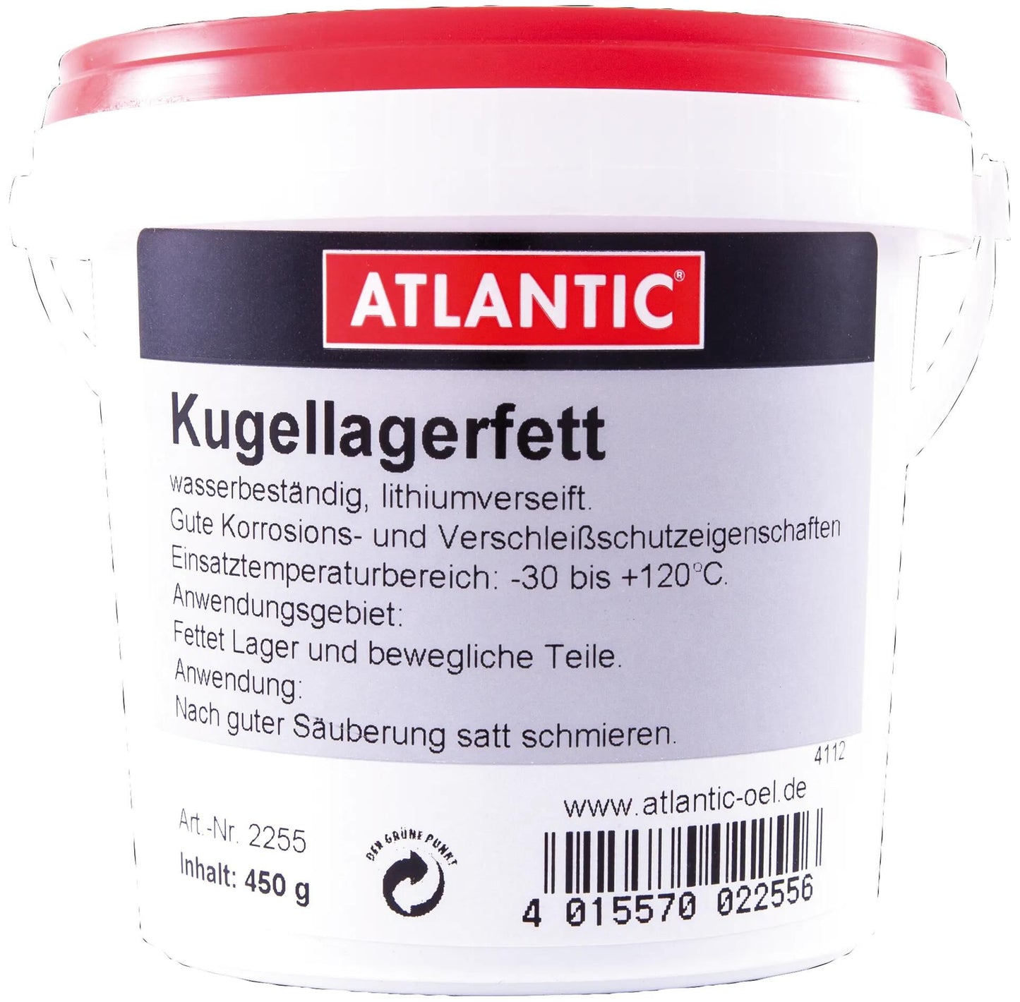 ATLANTIC Pot kogellagervet 450g