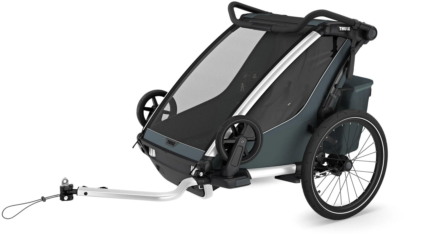 THULE kinderanhänger chariot cross 2 double bicycle trailer chariot cross double