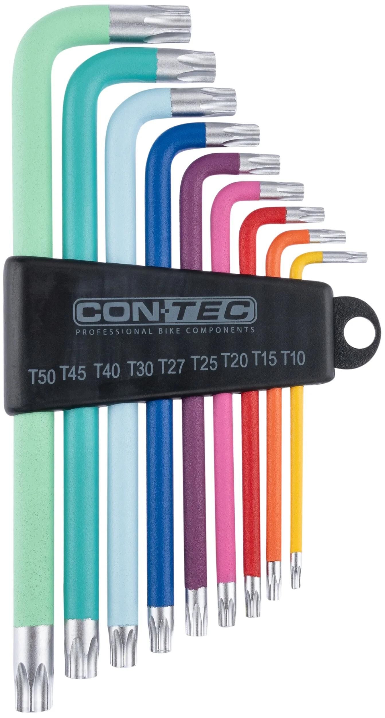 CONTEC innensechsrund-winkelschlüsselsatz tfm-255 ct hexagon socket angle tfm-255 t10 15 20 25 30