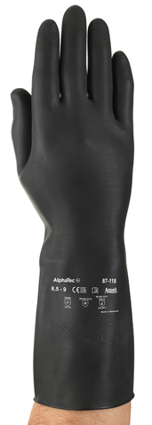 Ansell Producten handschoen alphatec 87 118 natuurrubber mts 6 5