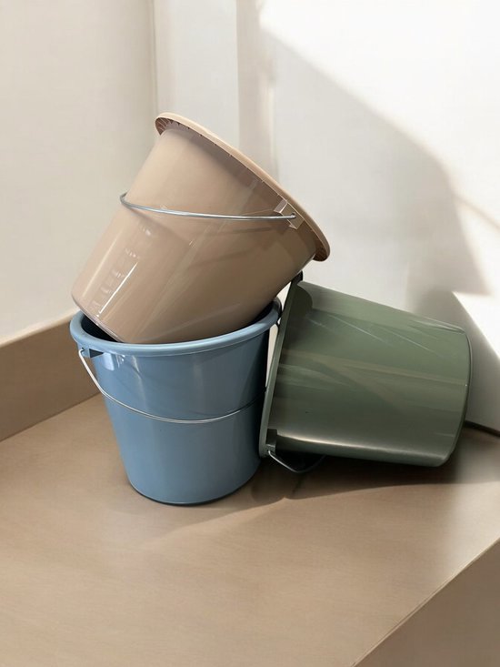 Producten huishoudemmer kunststof 10 liter eco kleuren