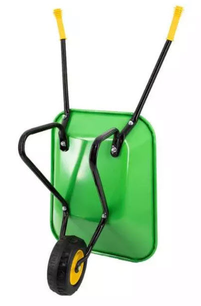 MM Producten kinderkruiwagen metalen bak groen