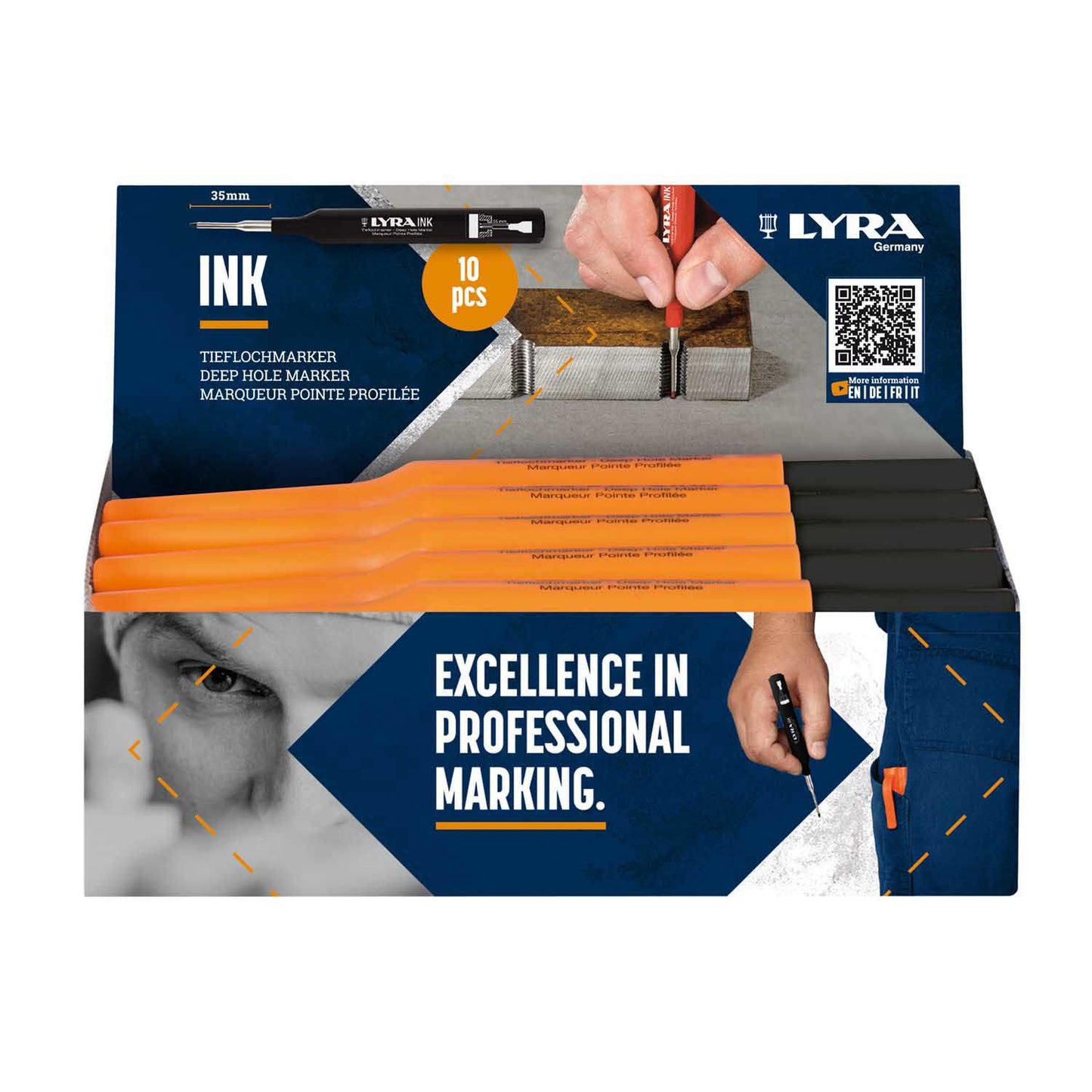 Lyra Producten diepmarker merkstift zwart