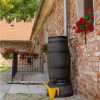 Roto Producten regenton slim houten look bruin pluskraan 150l