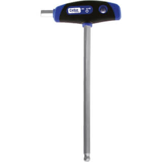 T-Greep kogelkop inbussleutel 10mm 200mm lang Cyclus 720617