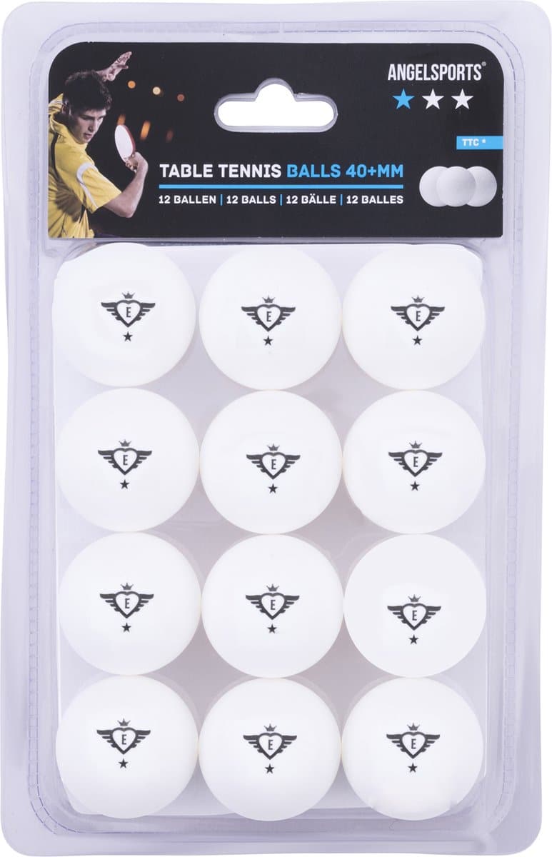 Engelhart Tafeltennis balletjes naadloos 12 stuks