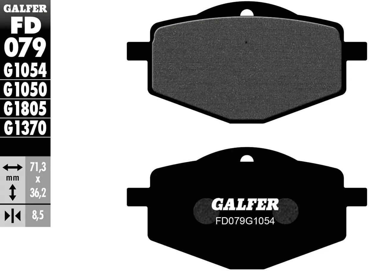 GALFER bremsbelag fd079 brake pad fd079 g1054 organic