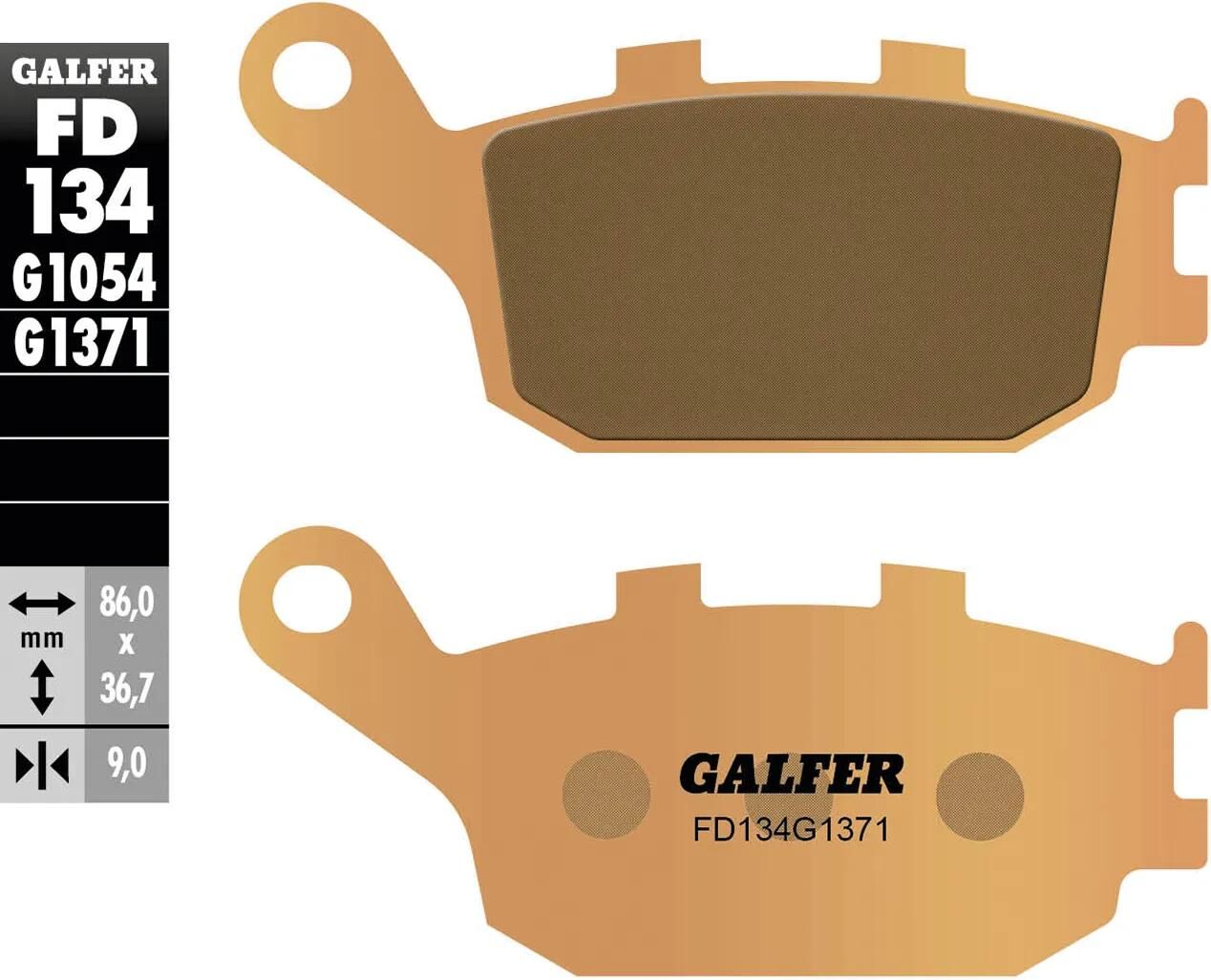 GALFER bremsbelag fd134 brake pad fd134 g1371 sintered metal